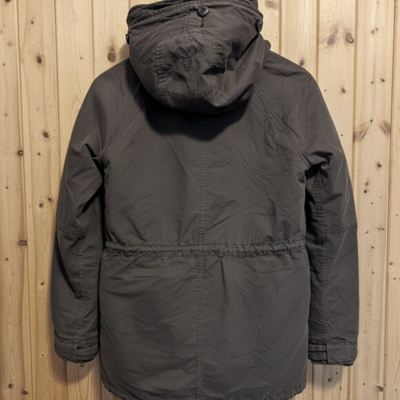 ARITZIA TNA Griffith Parka Jacket Women(XS) Olive Green Sherpa Lined Winter Coat - Picture 4 of 10